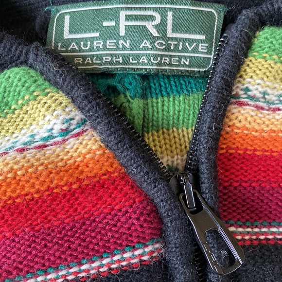 Ralph Lauren Full Zip Pockets Wool CottonStretch Hooded Poncho Never Used - Picture 11 of 15